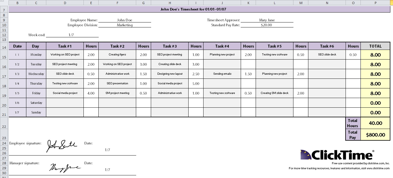 Weekly Hours Spreadsheet Inside Employee Hour Tracking Template  Rent.interpretomics.co