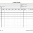 Weekly Hours Spreadsheet Inside Weekly Work Schedule Spreadsheet Hours Worked Template Sheet Excel