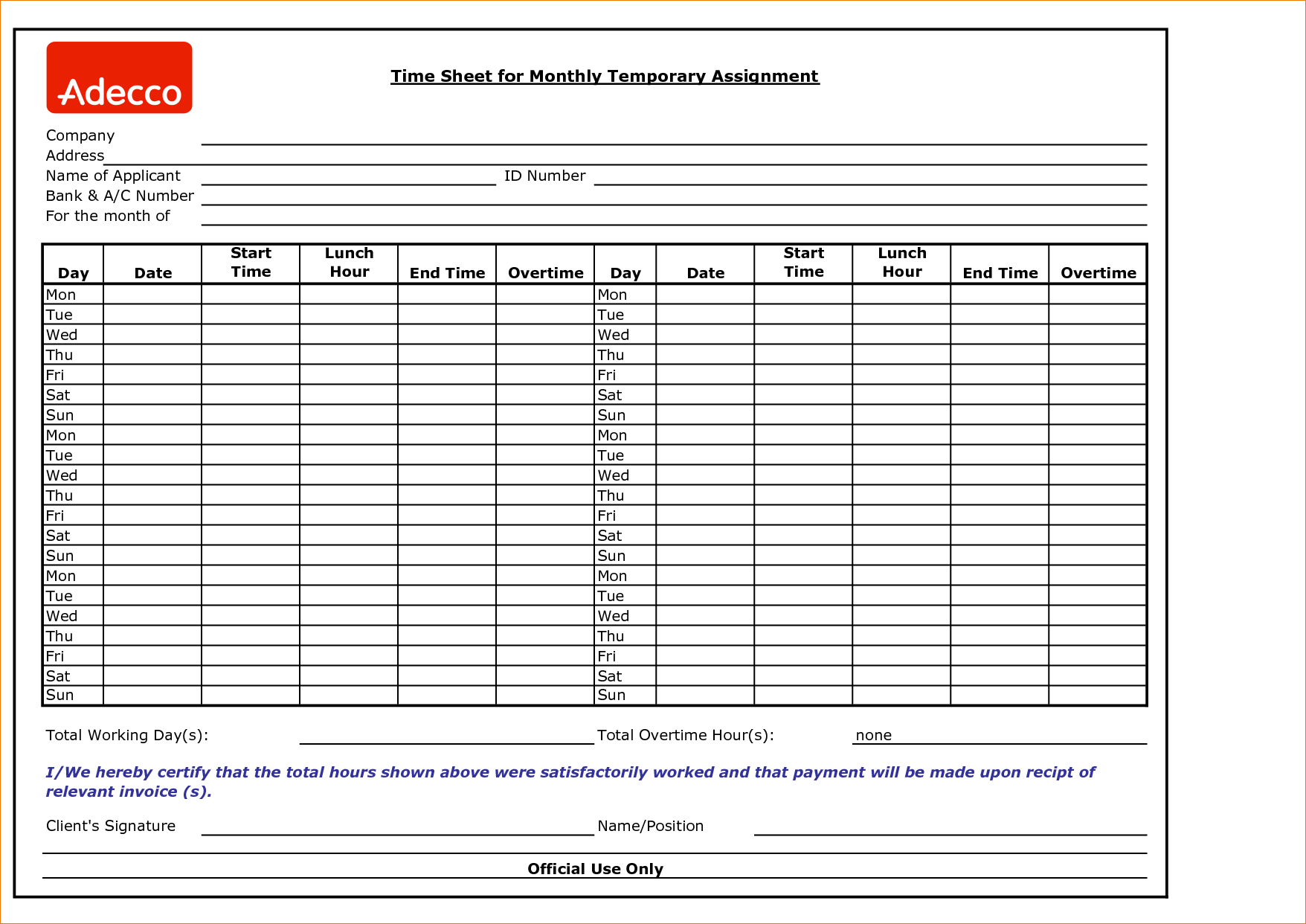 weekly timesheet spreadsheet pertaining to form templates