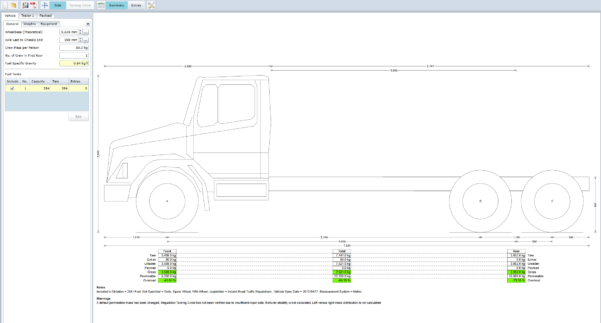 Weight Distribution Spreadsheet Throughout Using Truckscience Axle ...