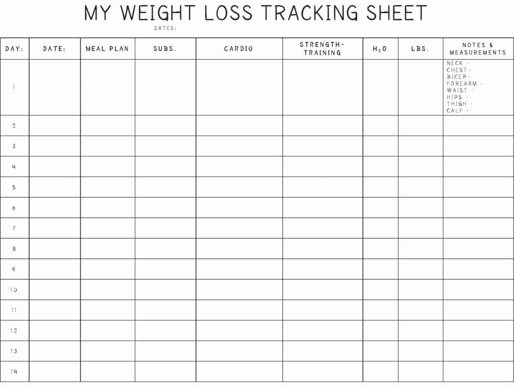 google excel spreadsheet weight loss tracker
