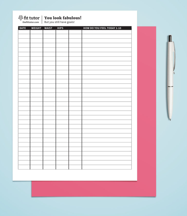 Weight Loss Tracking Spreadsheet Template Download —