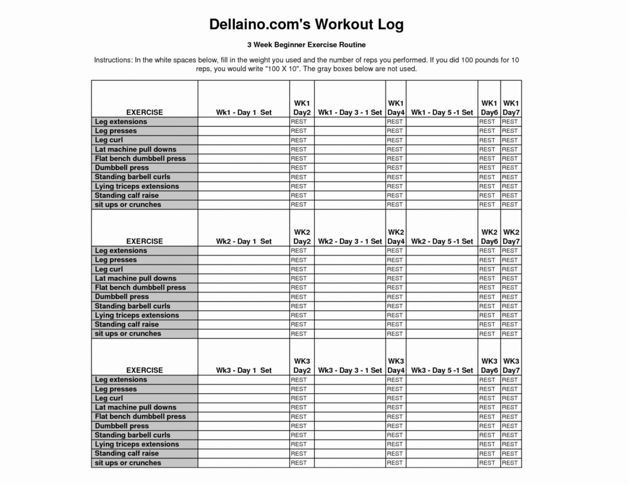 Weight Training Spreadsheet Template Spreadsheet Downloa weightlifting ...