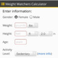 Weight Watchers Points Spreadsheet Throughout 67 Lovely Figure Of Weight Watchers Points Allowance Calculator