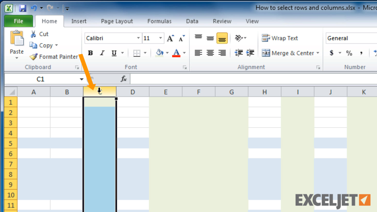 excel ze top row and first column