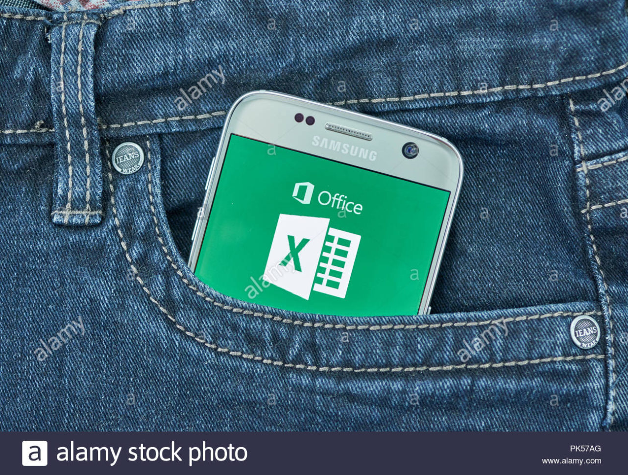 Windows Spreadsheet App For Montreal, Canada  September 8, 2018: Microsoft Excel Mobile App