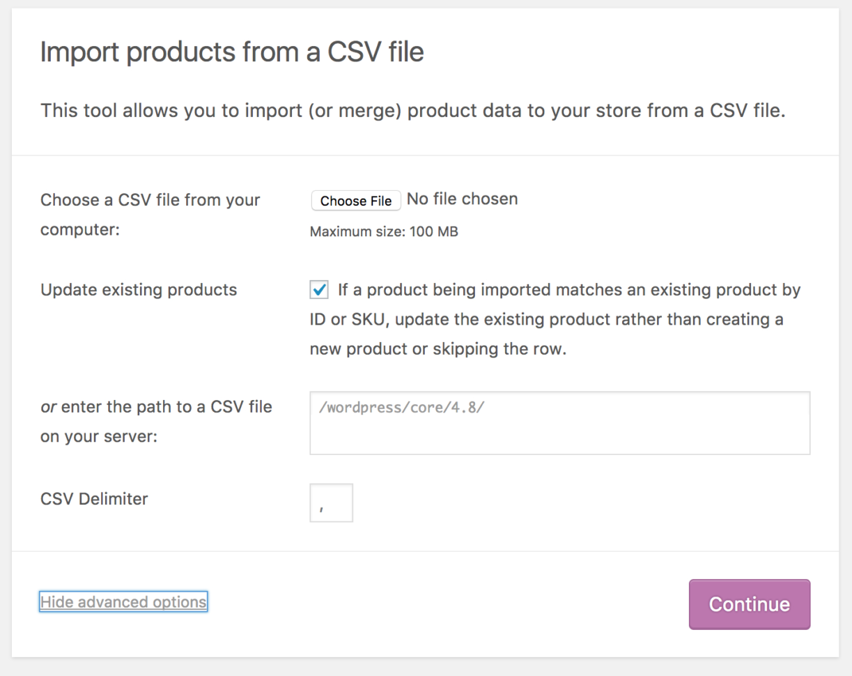 Woocommerce Spreadsheet In Product Csv Importer And Exporter  Woocommerce Docs