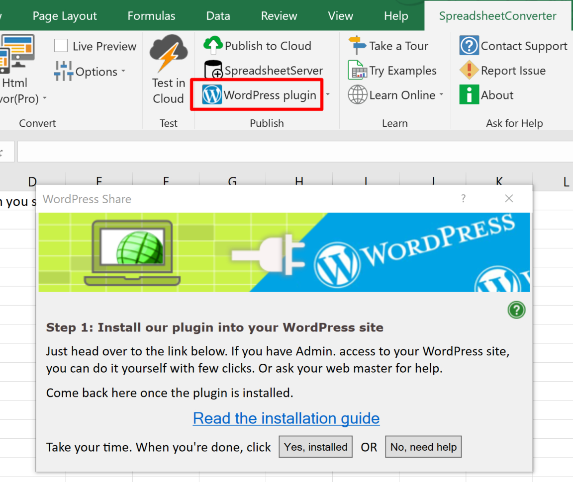 Wordpress Spreadsheet With Help: Upload A Spreadsheet To Wordpress  Spreadsheetconverter