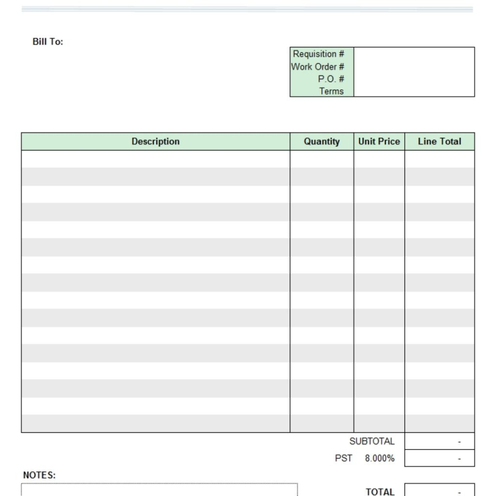 Work Spreadsheet With Regard To Work Invoice Sample Estimate Templates With Spreadsheet Template Gst