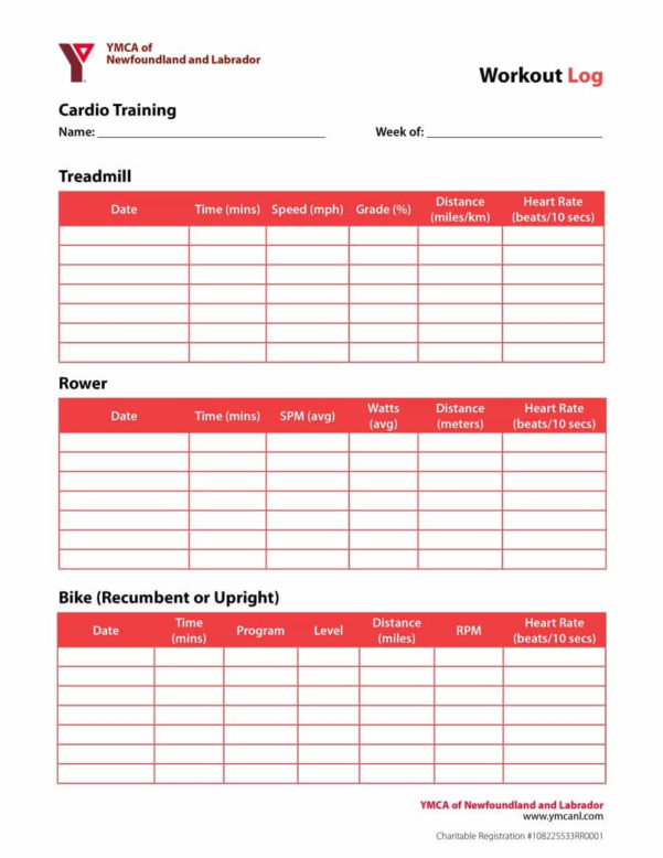 Workout Routine Spreadsheet — db-excel.com
