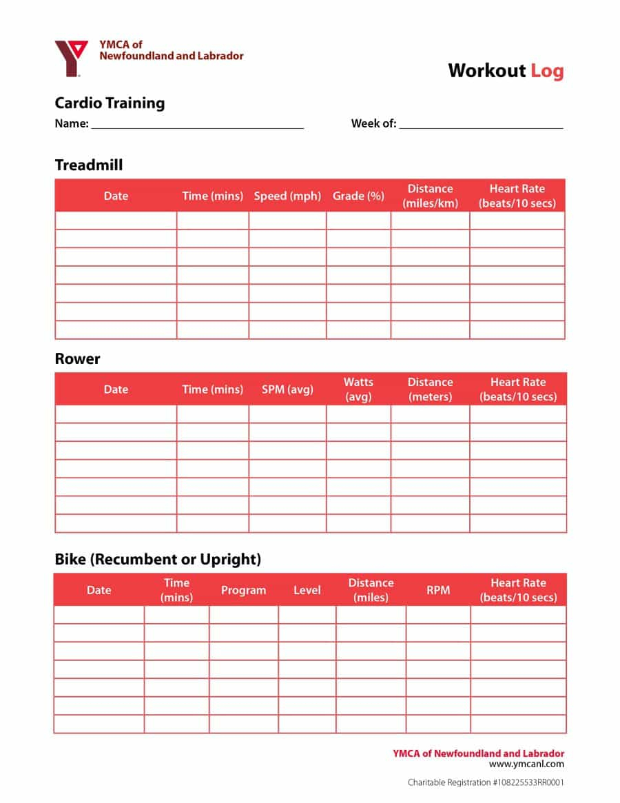 Workout Routine Spreadsheet Inside 40+ Effective Workout Log  Calendar Templates  Template Lab