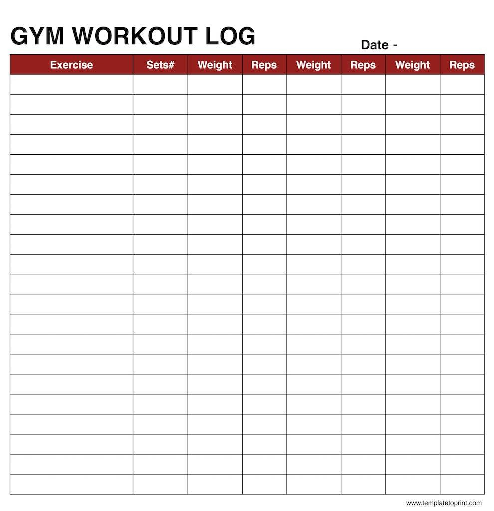 Workout Spreadsheet Excel Template — db-excel.com