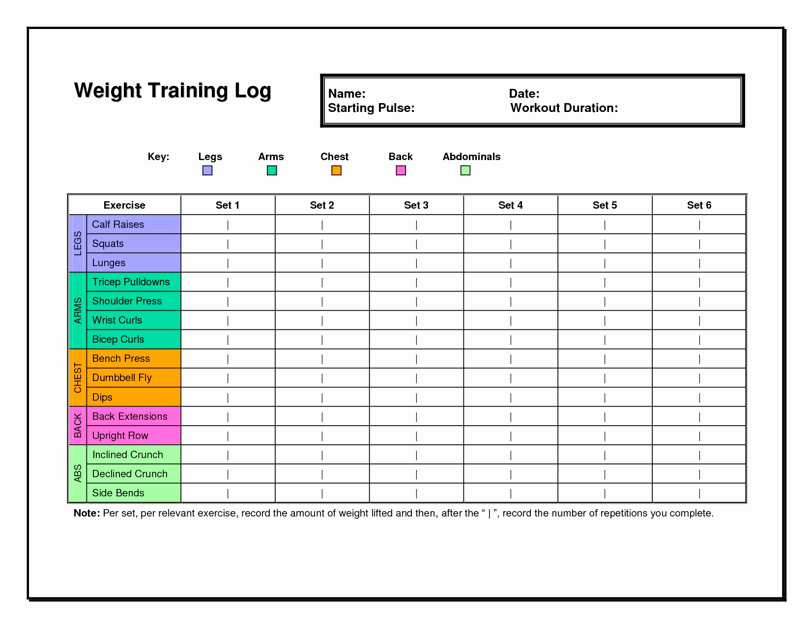 How To Make A Training Spreadsheet