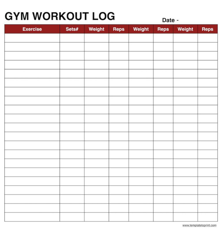 Workout Spreadsheet for Workout Template Spreadsheet Sheet Routine ...