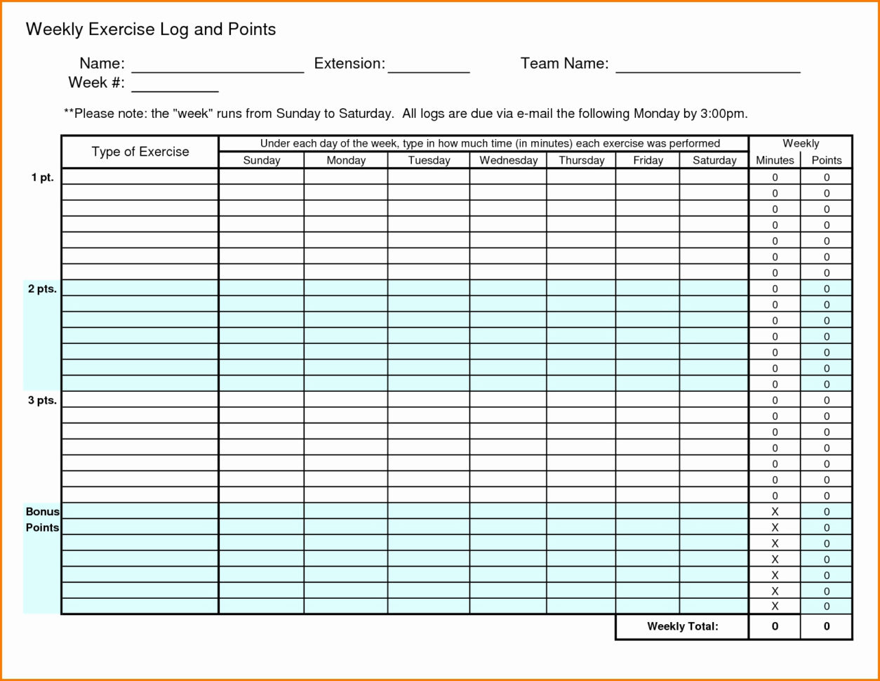 Workout Template Spreadsheet Pertaining To Workout Template Spreadsheet Tracking Sheet Weekly Samples Free
