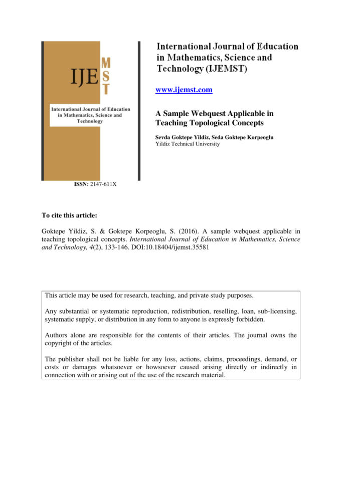 Www Teach Ict Com Spreadsheets Crossword Throughout Pdf A Sample Webquest Applicable In Teaching Topological Concepts