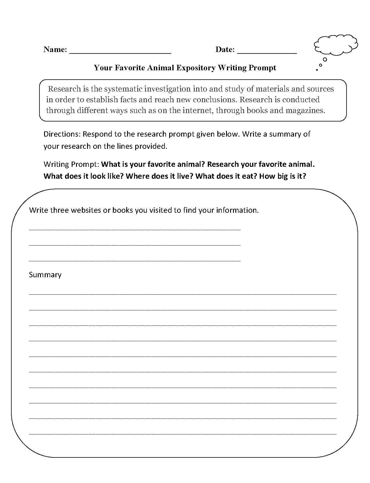 free essay writing worksheet