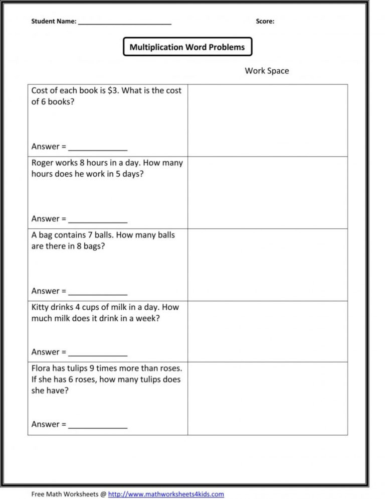 Fraction Word Problems 7Th Grade Worksheet — db-excel.com