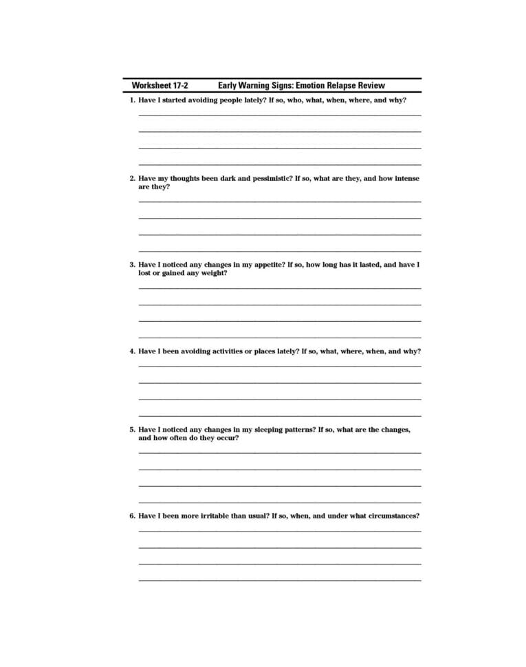 003 Relapse Prevention Plan Worksheet   Tinypetition