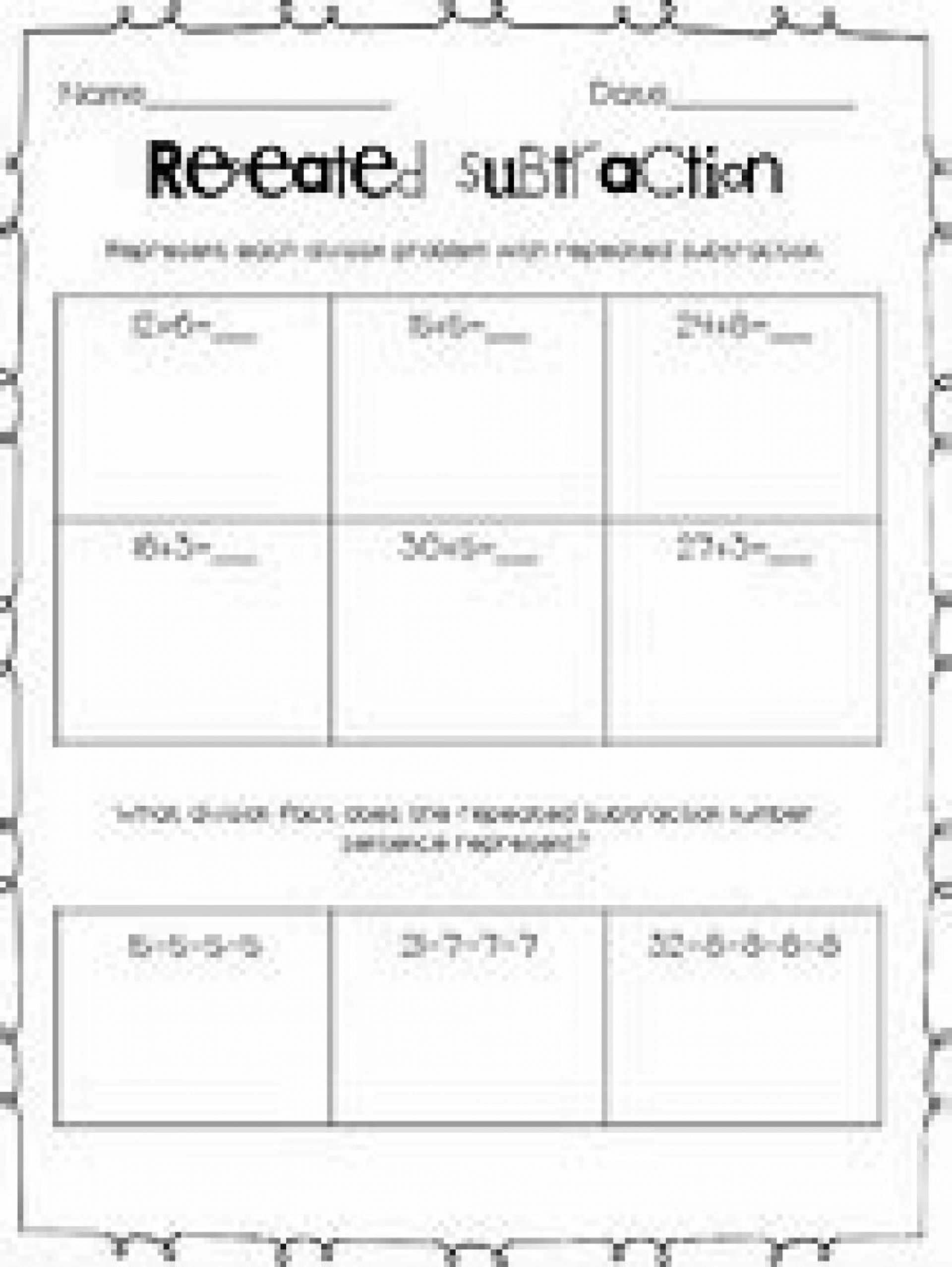 Repeated Subtraction Worksheets | db-excel.com