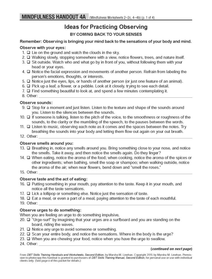 Printable Coping Skills Worksheets — db-excel.com