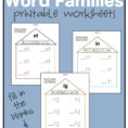 005 Ig Words Printable Word Family Impressive Printables Worksheets
