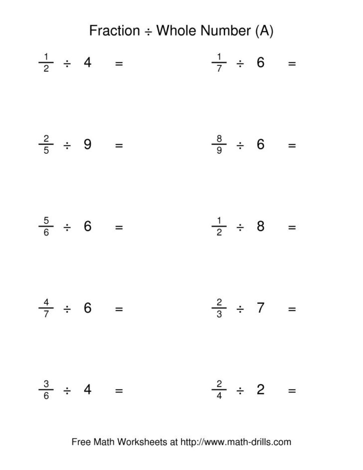 Multiplying Fractions Worksheets 5Th Grade