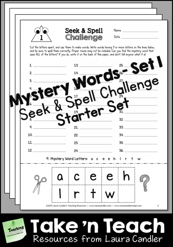 006 Printable Word Work Printables Winter Wondrous Free