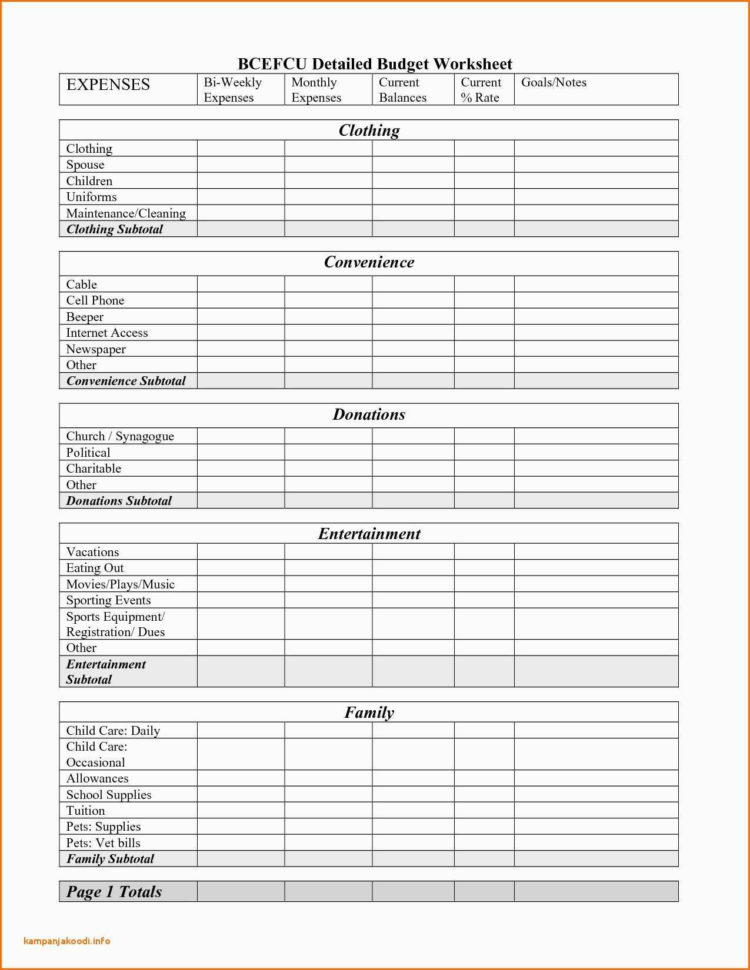 007 Simple Weekly Budget  Creating Personal Monthly Home