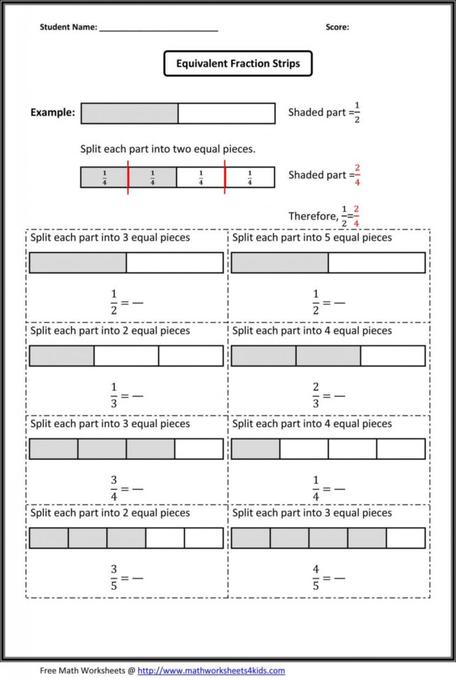 Free Fraction Number Line Worksheets 3Rd Grade — db-excel.com