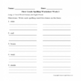 009 Spelling Worksheets Ft Grade Activity Printable List