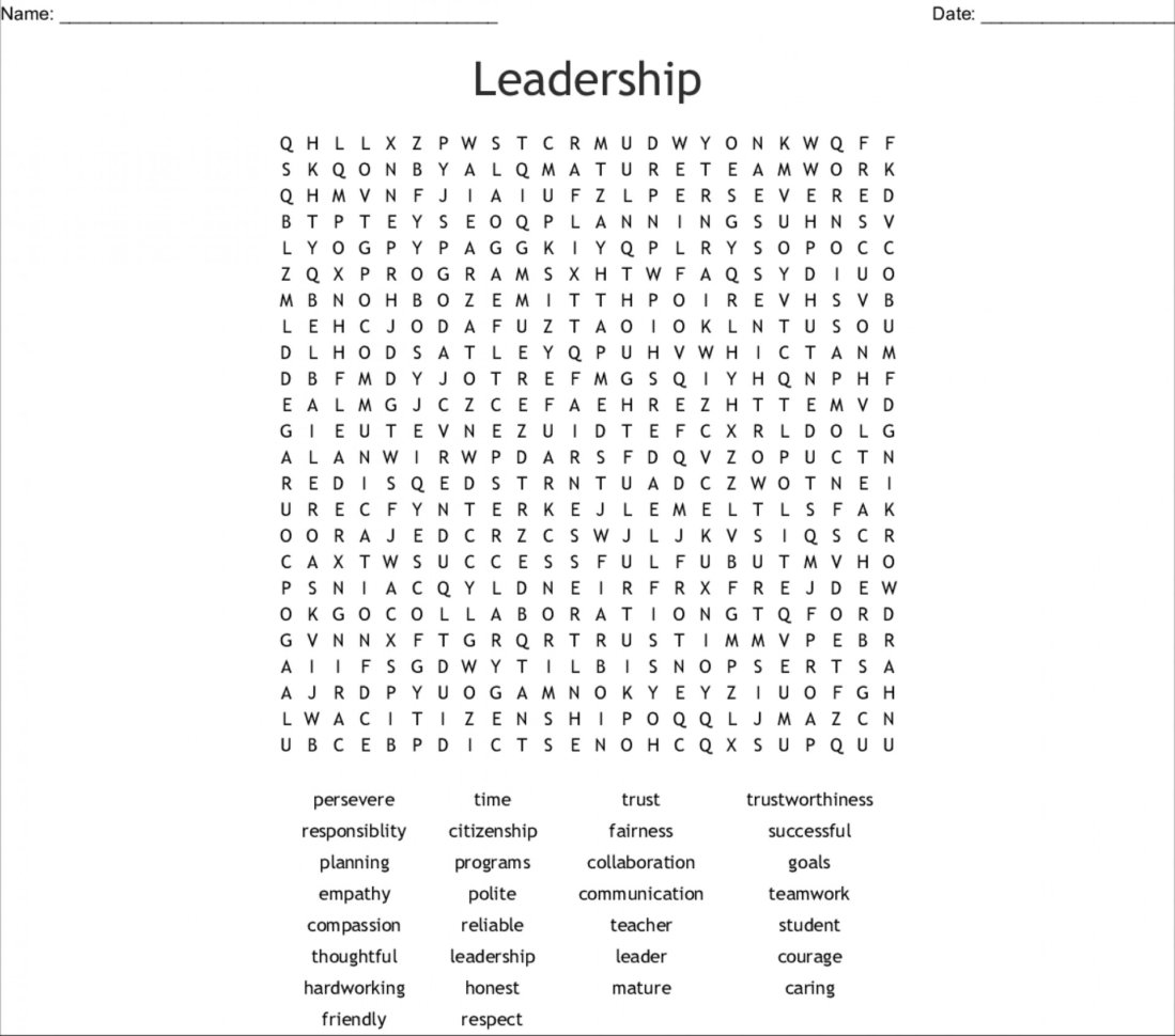 011 Leadership 3352 Printable Word Hard Searches Formidable