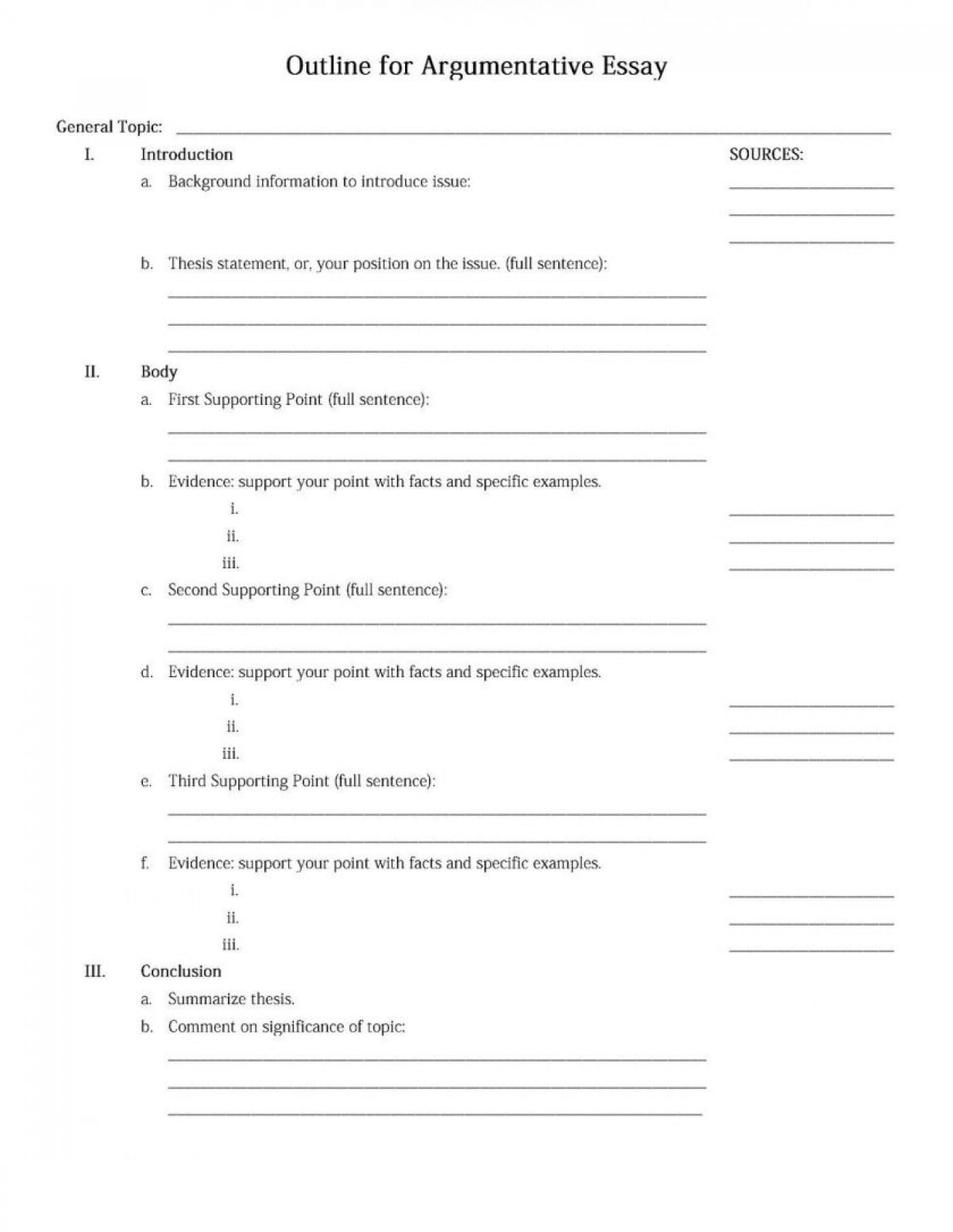 research paper outline worksheet