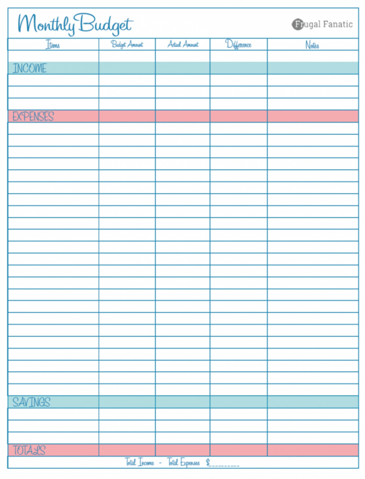 012 20Family Budget  Monthly Household Spreadsheet