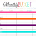 012 Printable Budget Worksheet  Plan Unforgettable