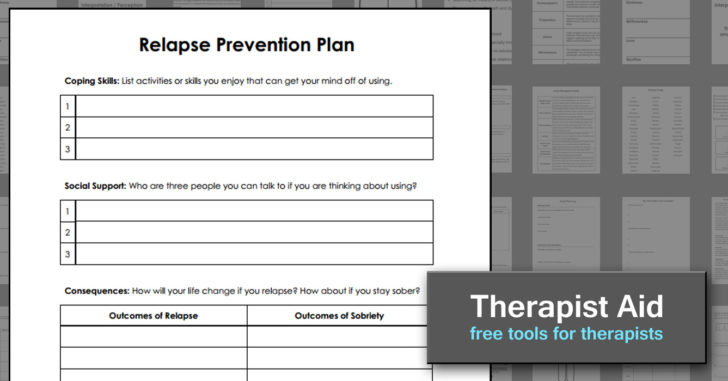 Relapse Prevention Worksheets Pdf — db-excel.com