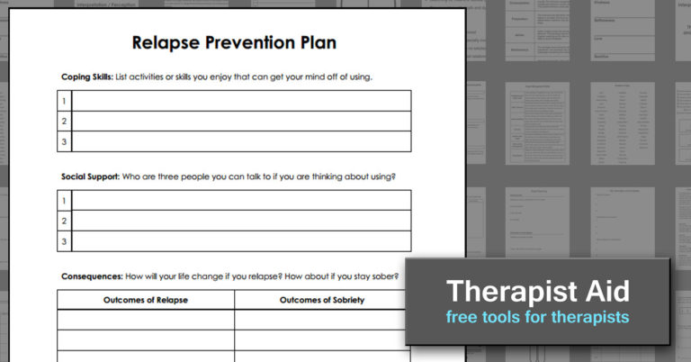 013 Plan Relapse Prevention Worksheet Worksheets Pdf db excel com