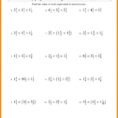 014 Dividing Fractionssheet Multiplying And Negative Numbers