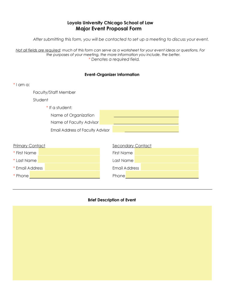 014 Event Planning Worksheet  Proposal Plan Stunning