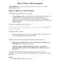 014 How To Write Thesis Statement For An Essay Statements Worksheets