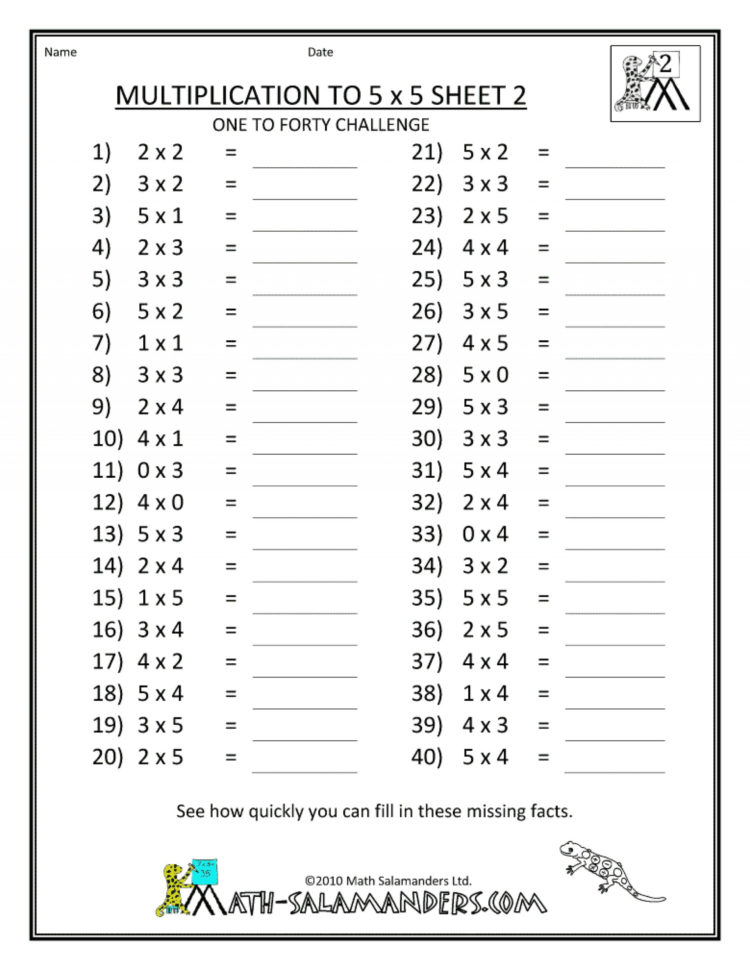 014 Worksheet Math Worksheets For Grade Multiplication Back