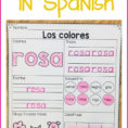 015 Spanish Colors Printable Unique Color Words Word  Istherewhitesmoke