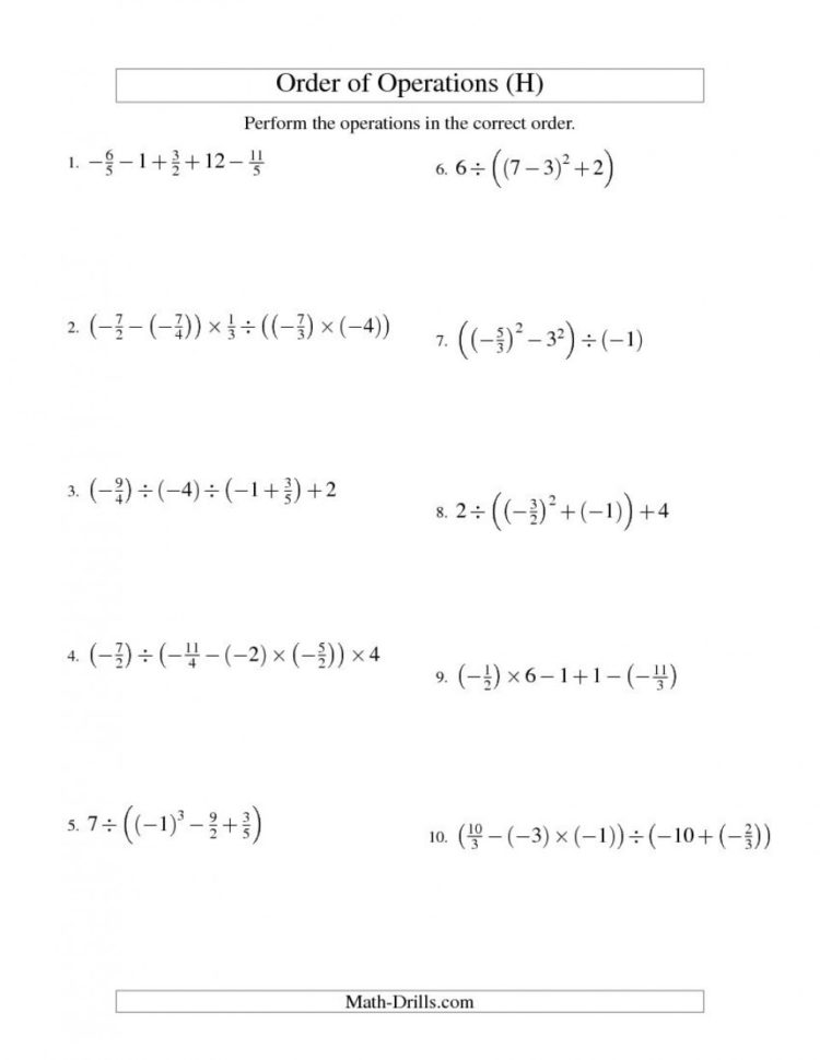 016 Order Of Operations With Decimalss Imposing Decimals