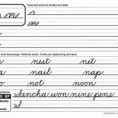 016 Printable Cursive Words Practice Writing Sheets Custom