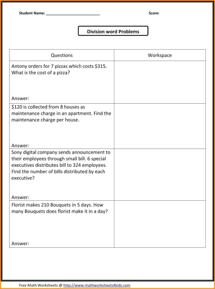 018 Dividing Fraction Word Problems Math Multiplication