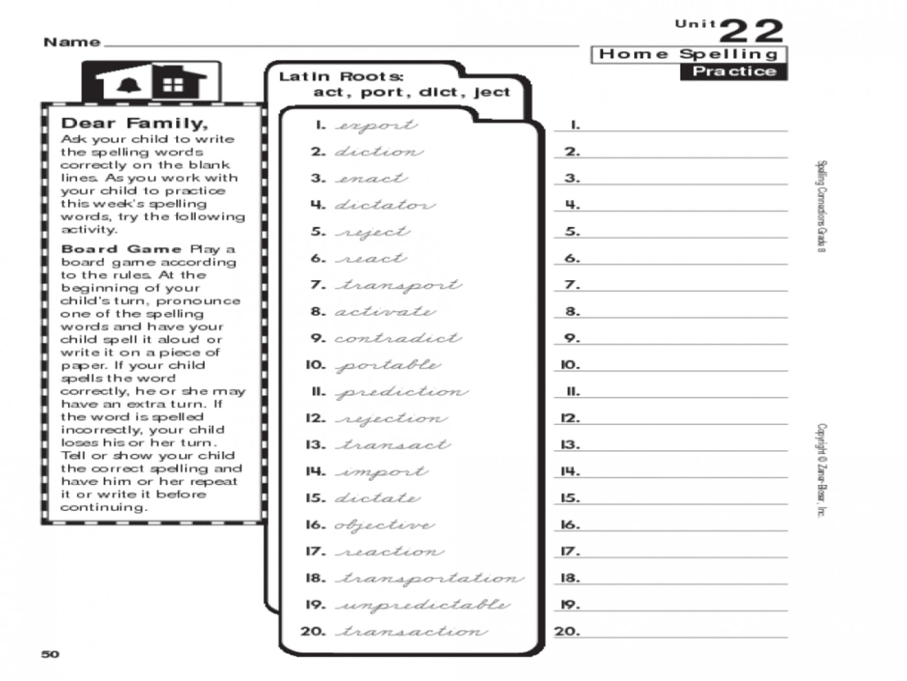 020 Latin Roots Printable Worksheets Quiz Worksheet Prefixes