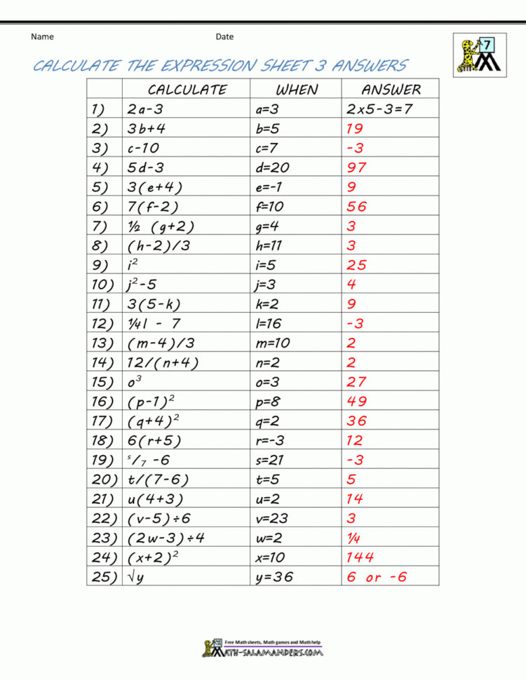 7Th Grade Math Worksheets Free Printable With Answers — db-excel.com