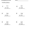 022 Multiplying And Dividing Decimals Worksheets Worksheet