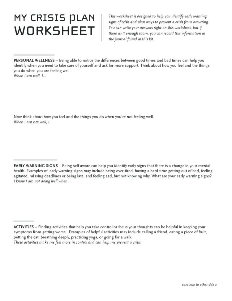 025 Wellness Recovery Action Plan Worksheet Full Size Of Worksheets