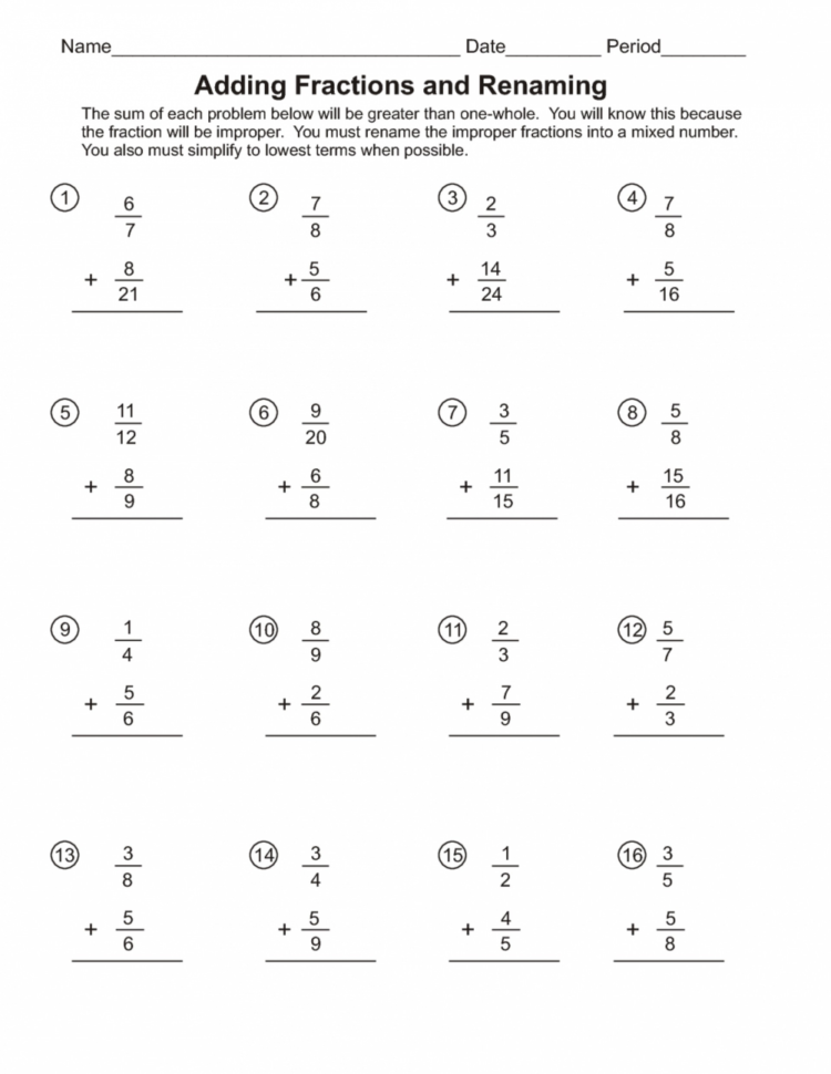 026 Fractions Add Like Denominator 001 Pin Adding And